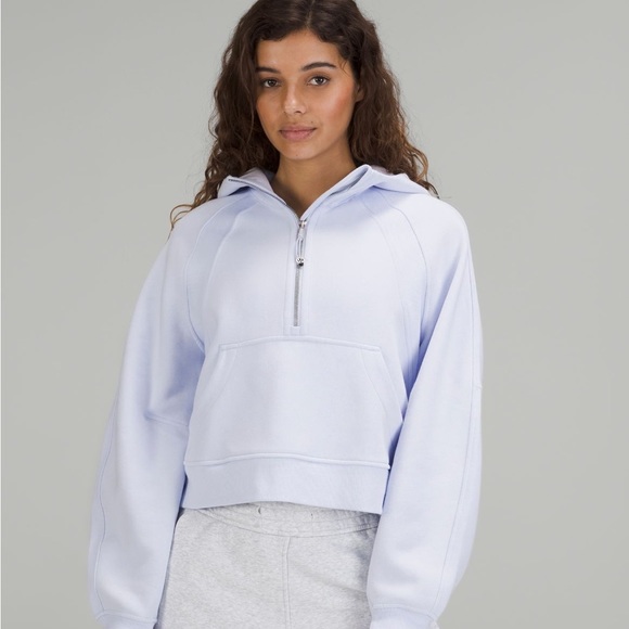 lululemon athletica Tops - Lululemon blissful blue half zip hoodie